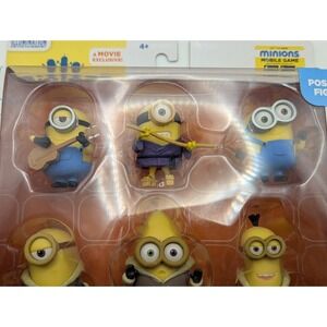 MINIONS Action Figures Kevin Stuart Bob 6pc Set Thinkway Toys NEW